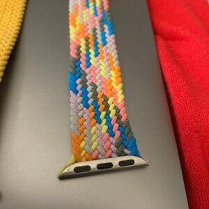 Summer Pride Rainbow Braided Solo Loop Band for Apple Watch